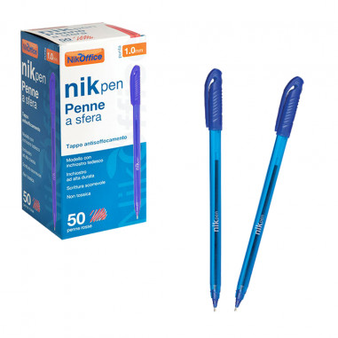 PENNA A SFERA BLU NIKOFFICE Pz.50