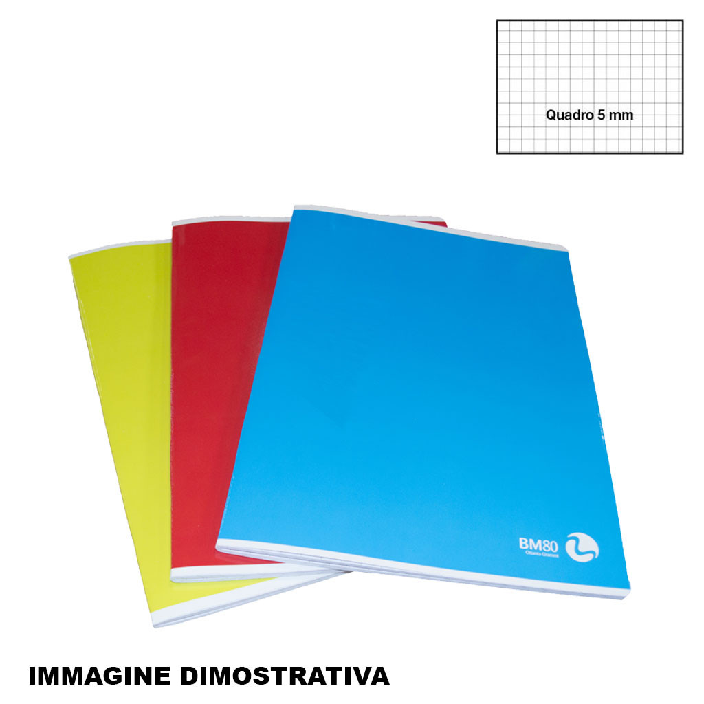 Mini quaderno One Color 80g 20 fogli 5MM