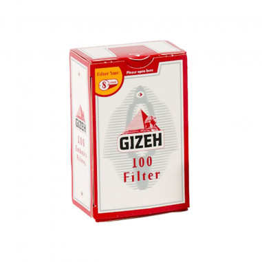 GIZEH FILTRINI 8 MM REGULAR IN SCATOLA DA 100 FILTRI GRANDI - 20 PEZZI ::  intbus - articoli per fumatori a prezzi da ingrosso